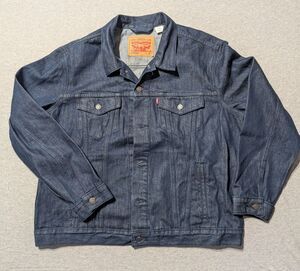 Levi Strauss Blue Denim Mens XL NWT Red Tag Button Front Casual Trucker Jacket